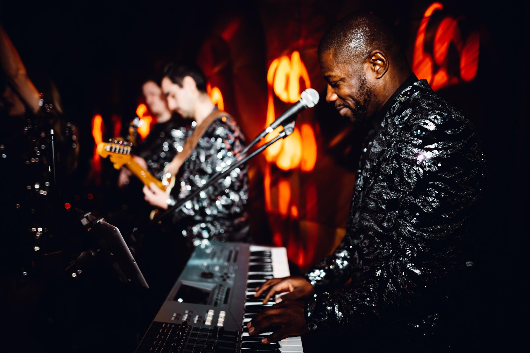 Live band perform at Monkey House in Mayfair